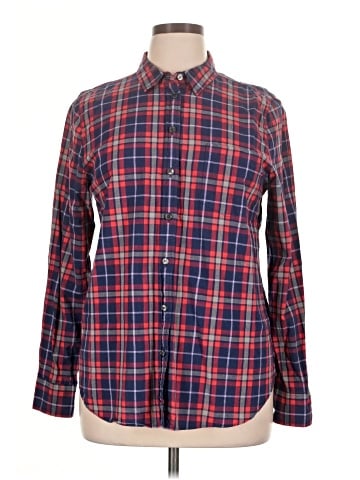 J.Crew Factory Store Long Sleeve Button-Down Shirt (view 1)
