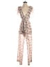 Cotton Candy LA 100% Polyester Paisley Pink Jumpsuit Size S - photo 1