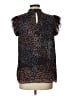 Express Animal Print Blue Sleeveless Blouse Size L - photo 2
