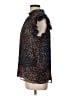 Express Animal Print Blue Sleeveless Blouse Size L - photo 5