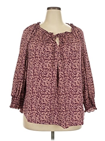 Max Studio 3/4 Sleeve Blouse (view 1)