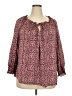 Max Studio Burgundy 3/4 Sleeve Blouse Size 2X - photo 1