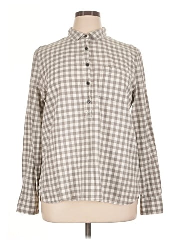 J.Crew Factory Store Long Sleeve Blouse (view 1)