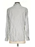 Frank & Eileen Stripes Silver Long Sleeve Blouse Size XS - photo 2
