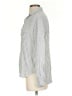Frank & Eileen Stripes Silver Long Sleeve Blouse Size XS - photo 5