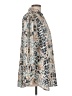 Chico's 100% Polyester Animal Print Silver Long Sleeve Blouse Size L - photo 4