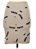 Maison Kitsuné Graphic Tan Wool Skirt Size XS - photo 2