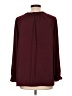 Old Navy 100% Polyester Burgundy Long Sleeve Blouse Size L - photo 2