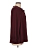 Old Navy 100% Polyester Burgundy Long Sleeve Blouse Size L - photo 4