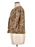 Zara Animal Print Gold 3/4 Sleeve Blouse Size XL - photo 5
