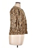 Zara Animal Print Gold 3/4 Sleeve Blouse Size XL - photo 4