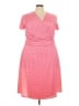 Ainsley Polka Dots Pink Casual Dress Size 2X - photo 1