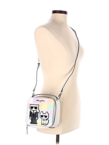 Karl Lagerfeld Paris Leather Crossbody Bag (view 2)