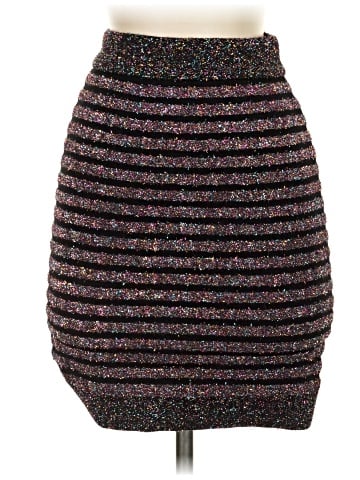 Balmain Glitter Stripe pencil skirt (view 1)