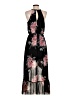 Max + Ash 100% Polyester Floral Black Casual Dress Size S - photo 2