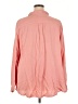 Torrid 100% Rayon Solid Pink Long Sleeve Button-Down Shirt Size 4X Plus (4) - photo 2