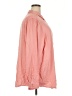 Torrid 100% Rayon Solid Pink Long Sleeve Button-Down Shirt Size 4X Plus (4) - photo 4