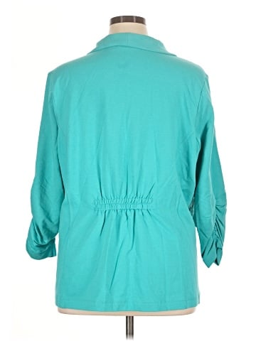 Susan Graver 3/4 Sleeve Button-Down Shirt (view 2)