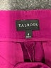 Talbots Color Block Burgundy Casual Pants Size 6 - photo 7