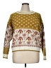 Shein Curve Print Gold Pullover Sweater Size 1X - photo 1
