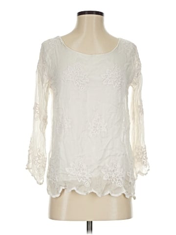 Lauren Moshi Long Sleeve Silk Top (view 1)