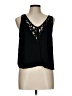 Leith 100% Rayon Black Sleeveless Blouse Size L - photo 1