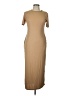 Unbranded Solid Tan Casual Dress Size L - photo 1