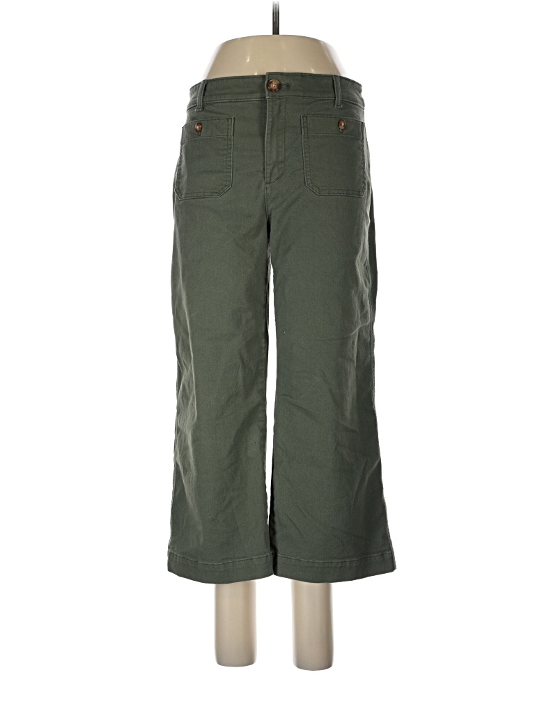 Pre-owned Ann Taylor Loft Casual Pants In Green