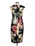 Connected Apparel Tropical Black Cocktail Dress Size 12 - photo 2