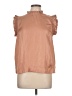 T Tahari 100% Polyester Tan Sleeveless Blouse Size L - photo 1