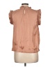 T Tahari 100% Polyester Tan Sleeveless Blouse Size L - photo 2