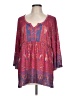 Weekend Suzanne Betro Red 3/4 Sleeve Blouse Size L - photo 1