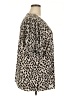 Torrid Animal Print Tan Short Sleeve Blouse Size 4X Plus (4) - photo 4