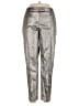 Karen Millen 100% Polyester Metallic Silver Gold Casual Pants Size 12 - photo 1