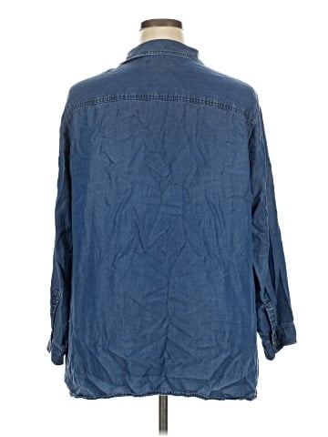 Ellen Tracy 3/4 Sleeve Button-Down Shirt (view 2)