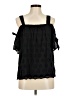 Hazel 100% Cotton Black Sleeveless Blouse Size M - photo 1