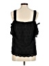 Hazel 100% Cotton Black Sleeveless Blouse Size M - photo 2