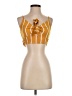 Shein Yellow Sleeveless Blouse Size 4 - photo 1