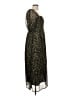 Old Navy 100% Polyester Stars Black Casual Dress Size Lg Petite - photo 4