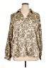 Jodifl 100% Polyester Paisley Gold 3/4 Sleeve Blouse Size XL - photo 1