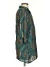 Soft Surroundings Argyle Green 3/4 Sleeve Button-Down Shirt Size XS - photo 4