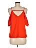 Blue Rain 100% Polyester Orange Sleeveless Blouse Size M - photo 2