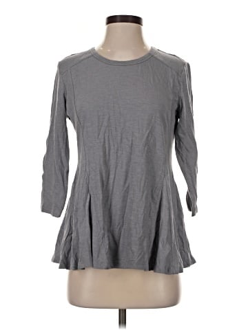 LOGO by Lori Goldstein 3/4 Sleeve Top (view 1)