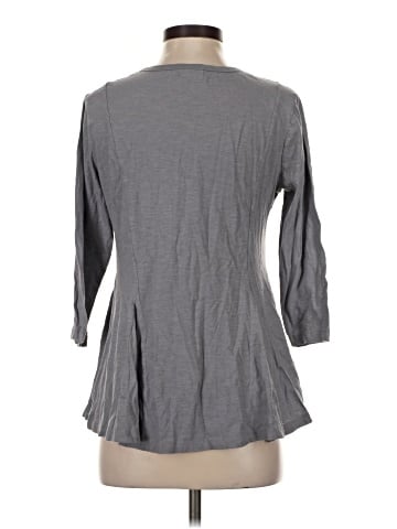 LOGO by Lori Goldstein 3/4 Sleeve Top (view 2)