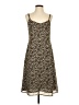 Old Navy 100% Polyester Animal Print Tan Casual Dress Size 4 - photo 1