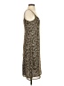 Old Navy 100% Polyester Animal Print Tan Casual Dress Size 4 - photo 4