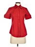 Theory Red Short Sleeve Blouse Size S - photo 1