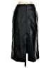 Cache 100% Leather Solid Black Leather Skirt Size 2 - photo 2