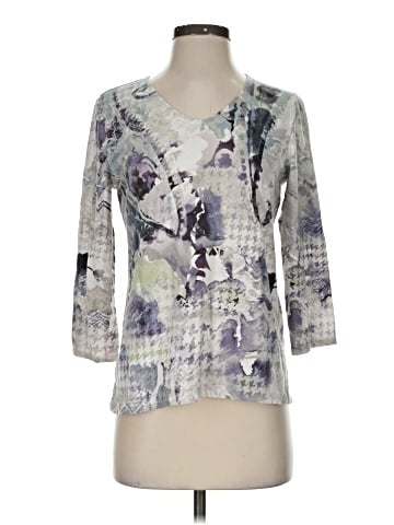 Chico's 3/4 Sleeve T-Shirt (view 1)