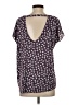 Ann Taylor LOFT 100% Polyester Purple Short Sleeve Blouse Size S - photo 2